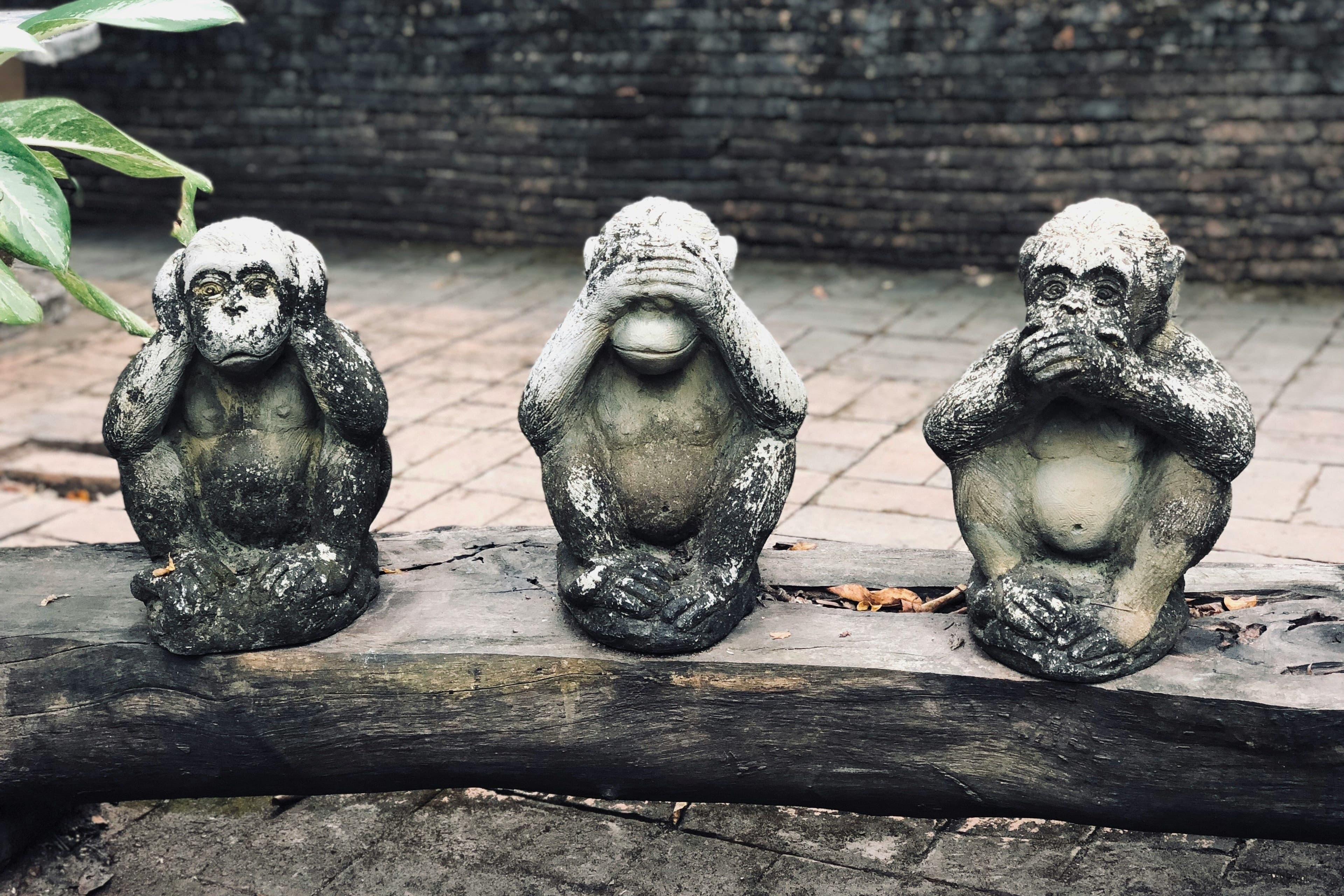 Les trois singes de la sagesse
